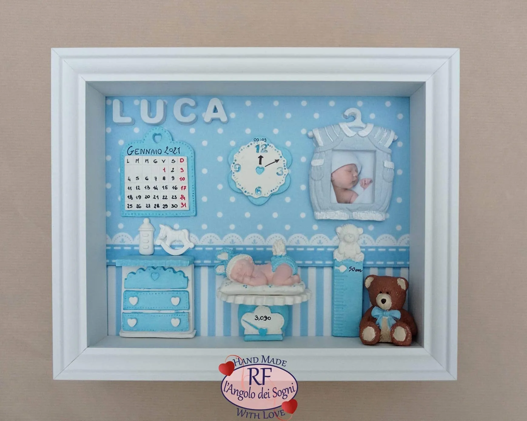 Quadretto Nascita 20x25 NEW