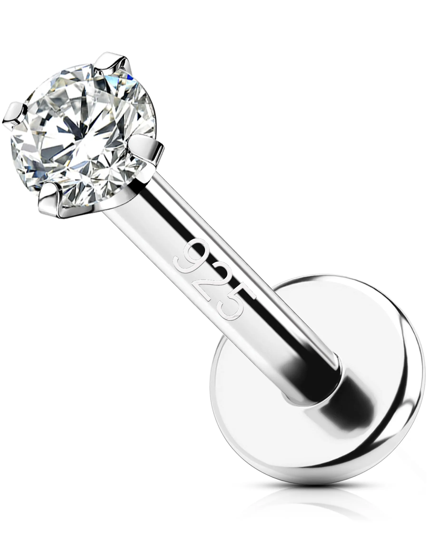 OUFER 16G Piercing Helix Argento 925 con Zircone Cubico