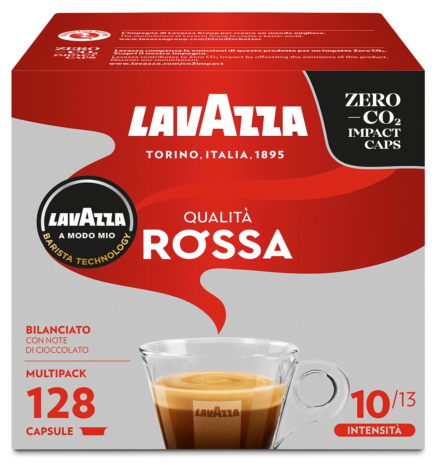 Lavazza A Modo Mio Qualità Rossa - Confezione da 128 Capsule