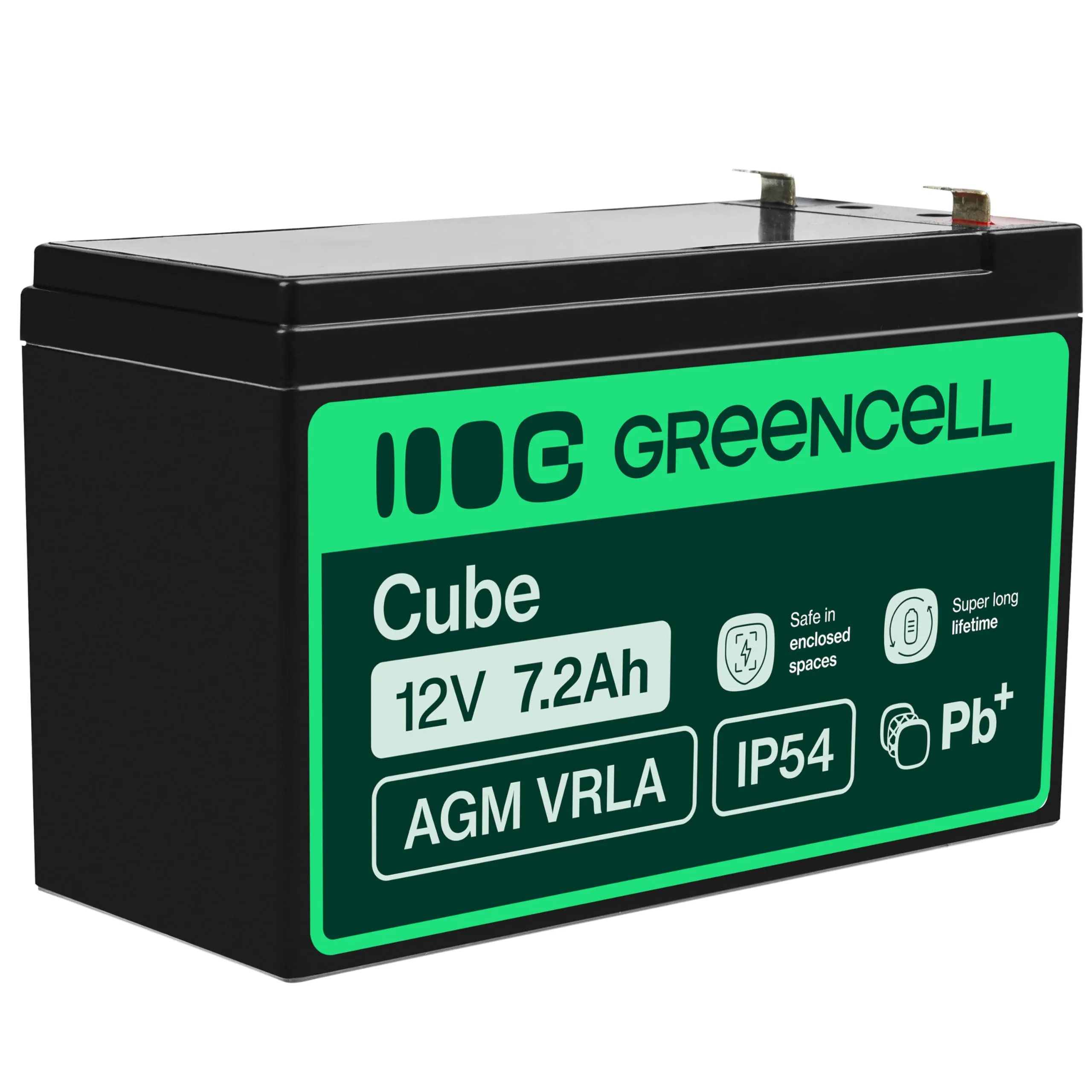 Green Cell Batteria AGM 12V 7,2Ah