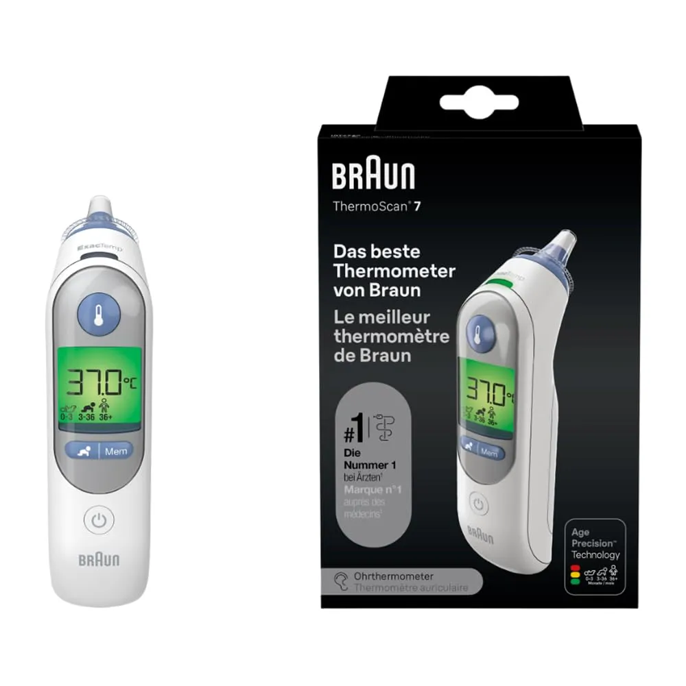 Braun ThermoScan 7 Termometro Auricolare con Age Precision
