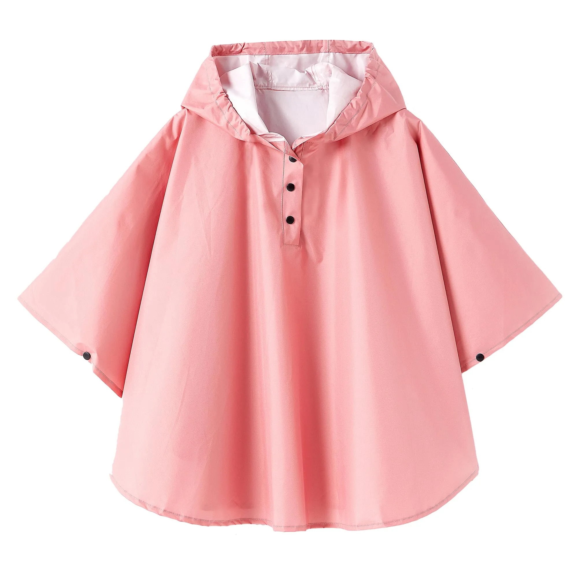 QIKADO Poncho Antipioggia Bambino Rosa Scuro
