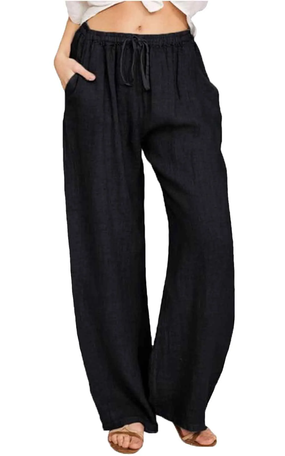 CheChury Pantaloni Estivi Donna in Cotone e Lino - Comfort e Stile per l'Estate