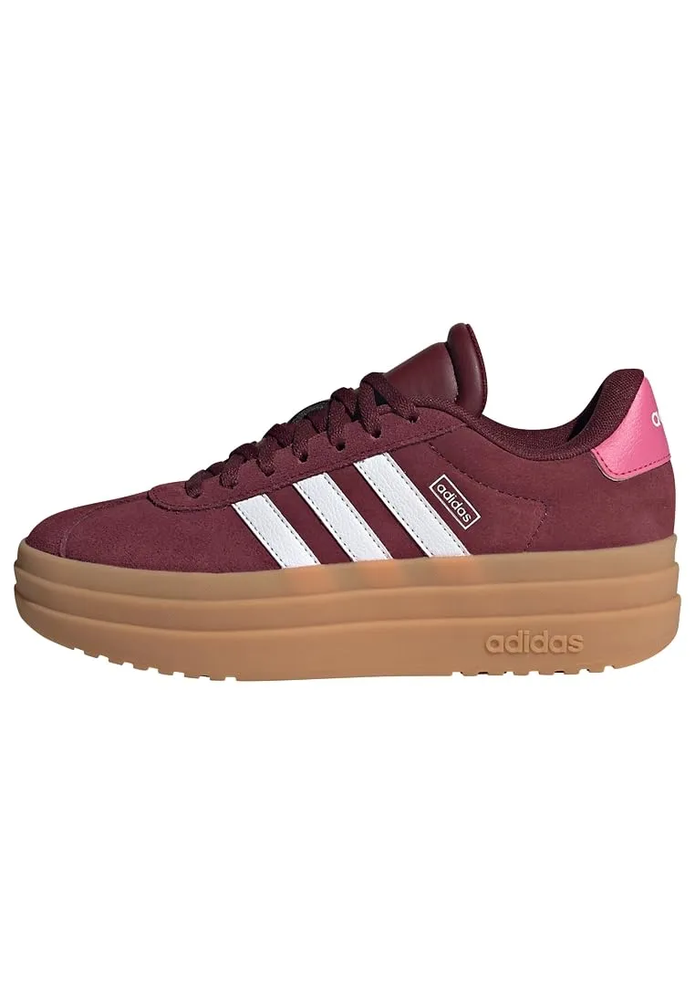 Adidas VL Court Bold Shoes Junior, Scarpe Unisex-Bambini e Ragazzi Rosso Ombra/Bianco Nuvola/Rosa Fusione