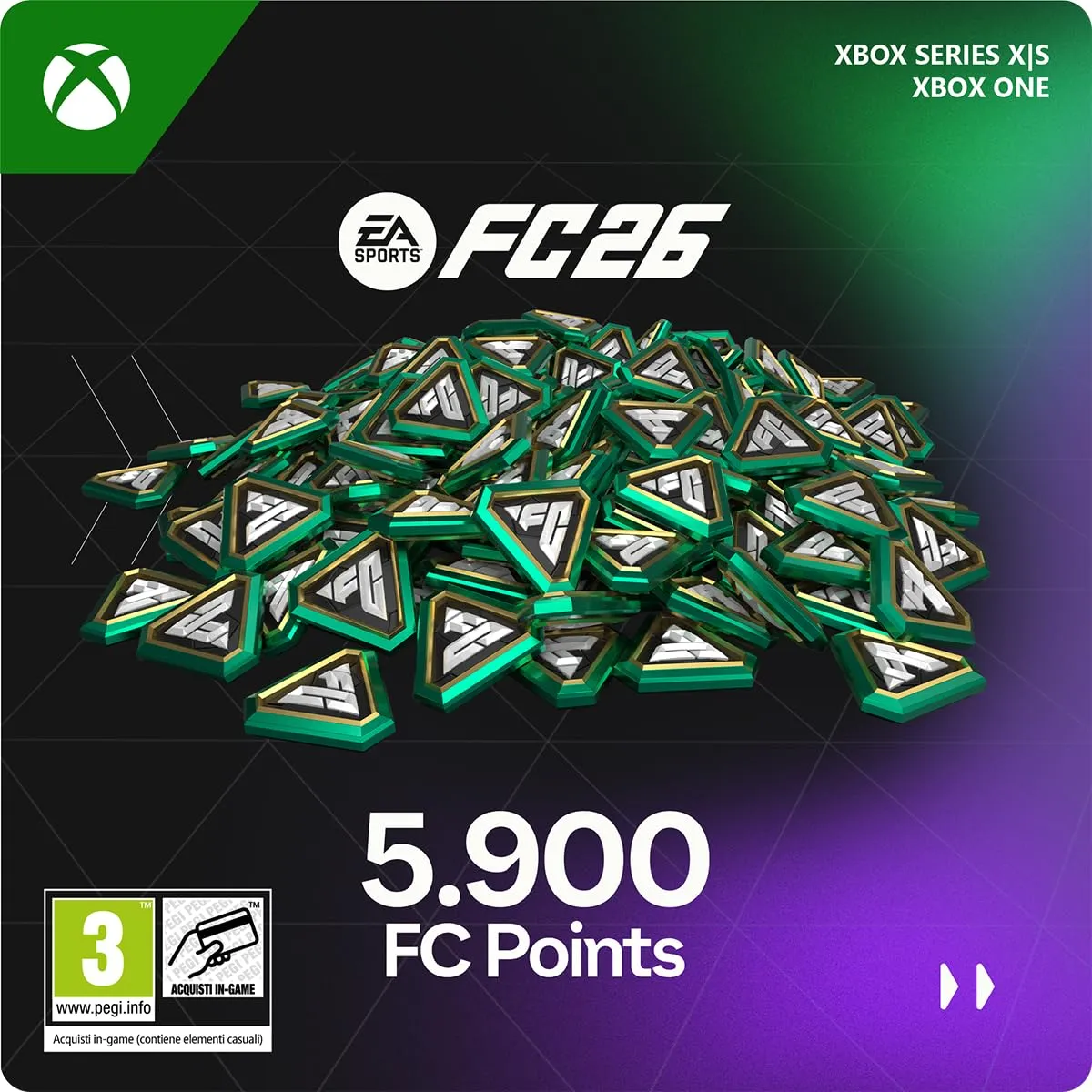 EA SPORTS FC 26 - 5900 FC Points | Xbox Series X|S - Codice download