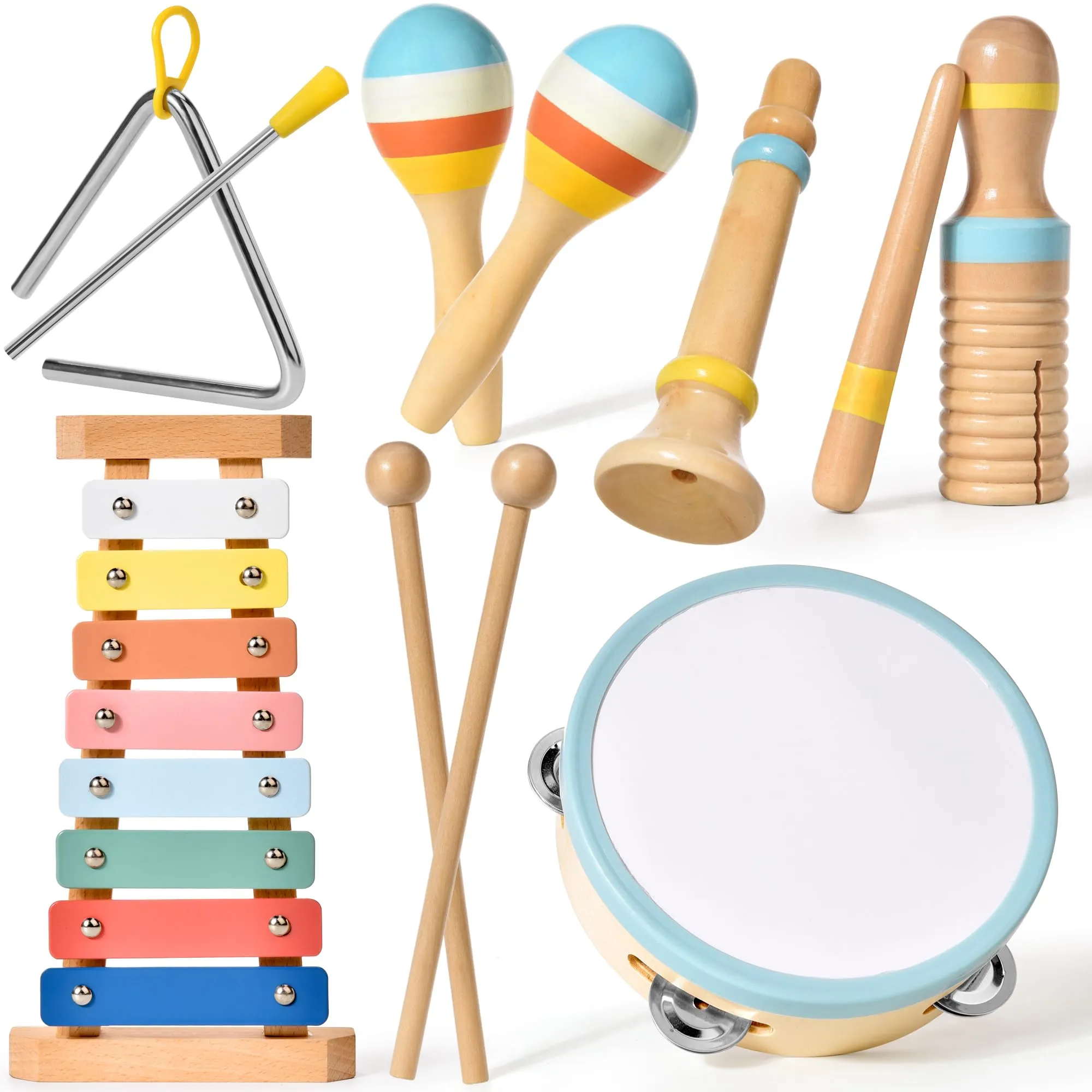Set di Strumenti Musicali Montessori per Bambini 1-5 Anni