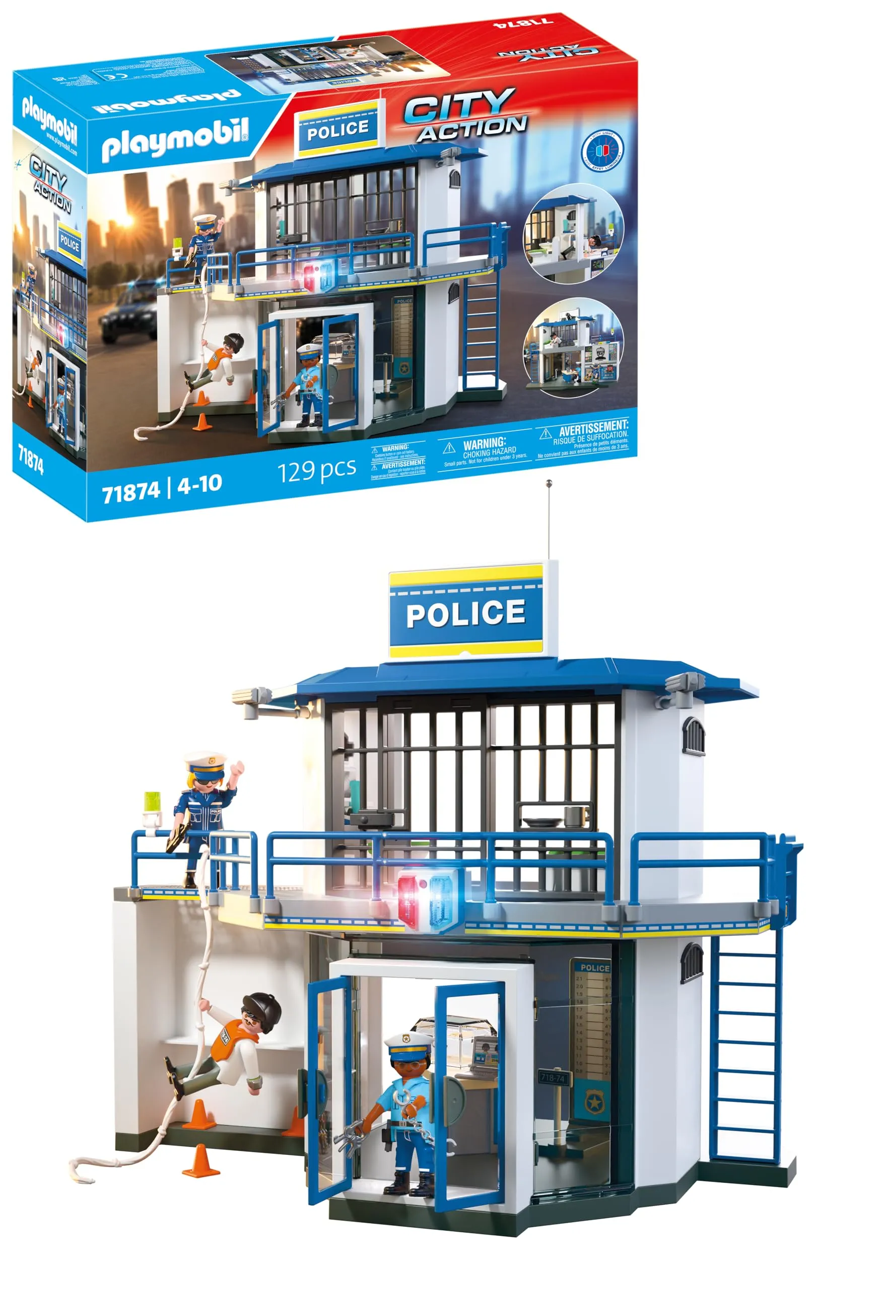PLAYMOBIL Stazione di Polizia con Sala Interrogatori