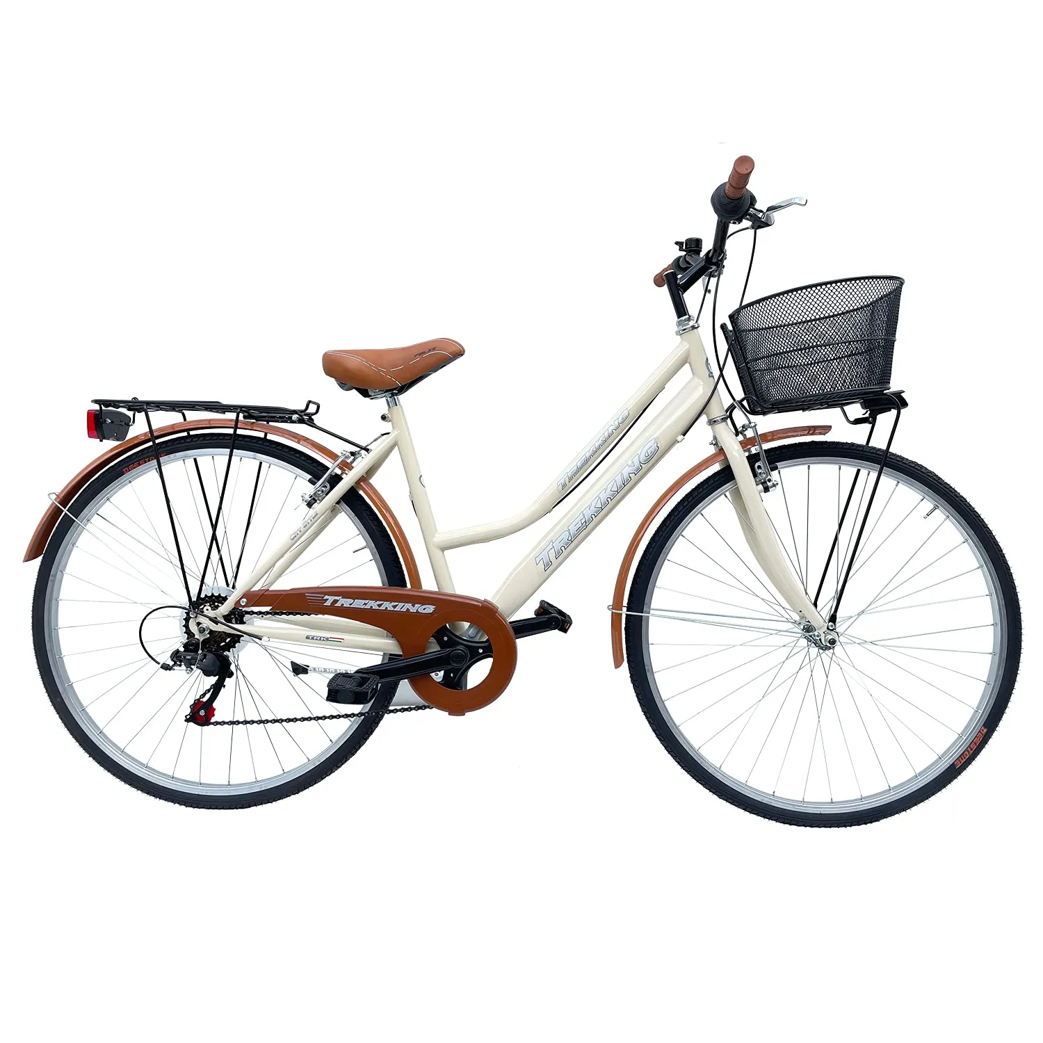 MADICKS Bicicletta Donna da Passeggio Olanda Misura 28 Beige