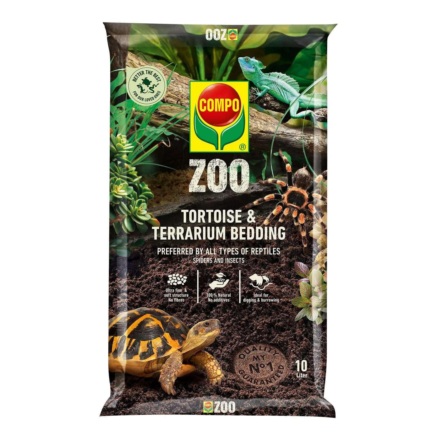 COMPO ZOO Lettiera per Tartarughe e Terrari - 10 Litri