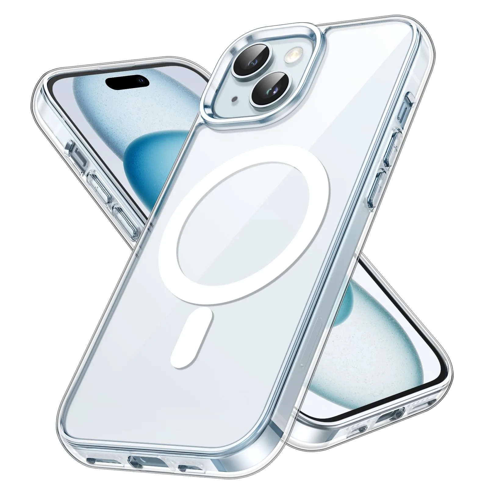JETech Cover Magnetica per iPhone 15 6,1 Pollici Compatibile con MagSafe