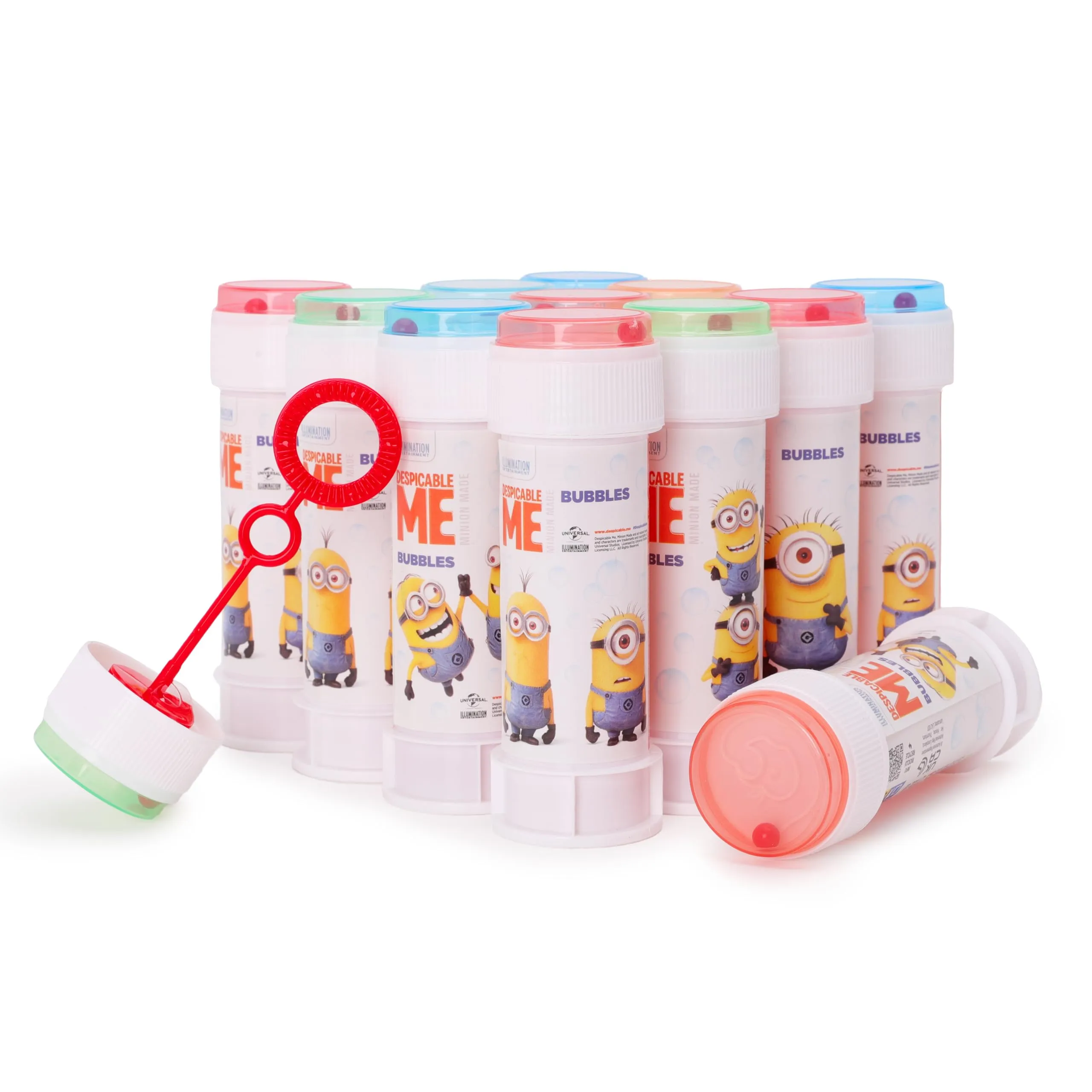 Toyland® Confezione da 12 Minion Bolle con Bacchette