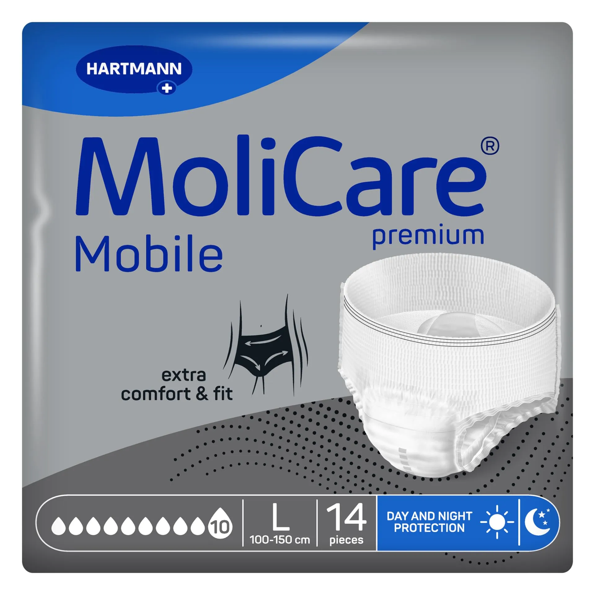 MoliCare Premium Mobile 10 Gocce Taglia L - Mutandine Assorbenti Monouso