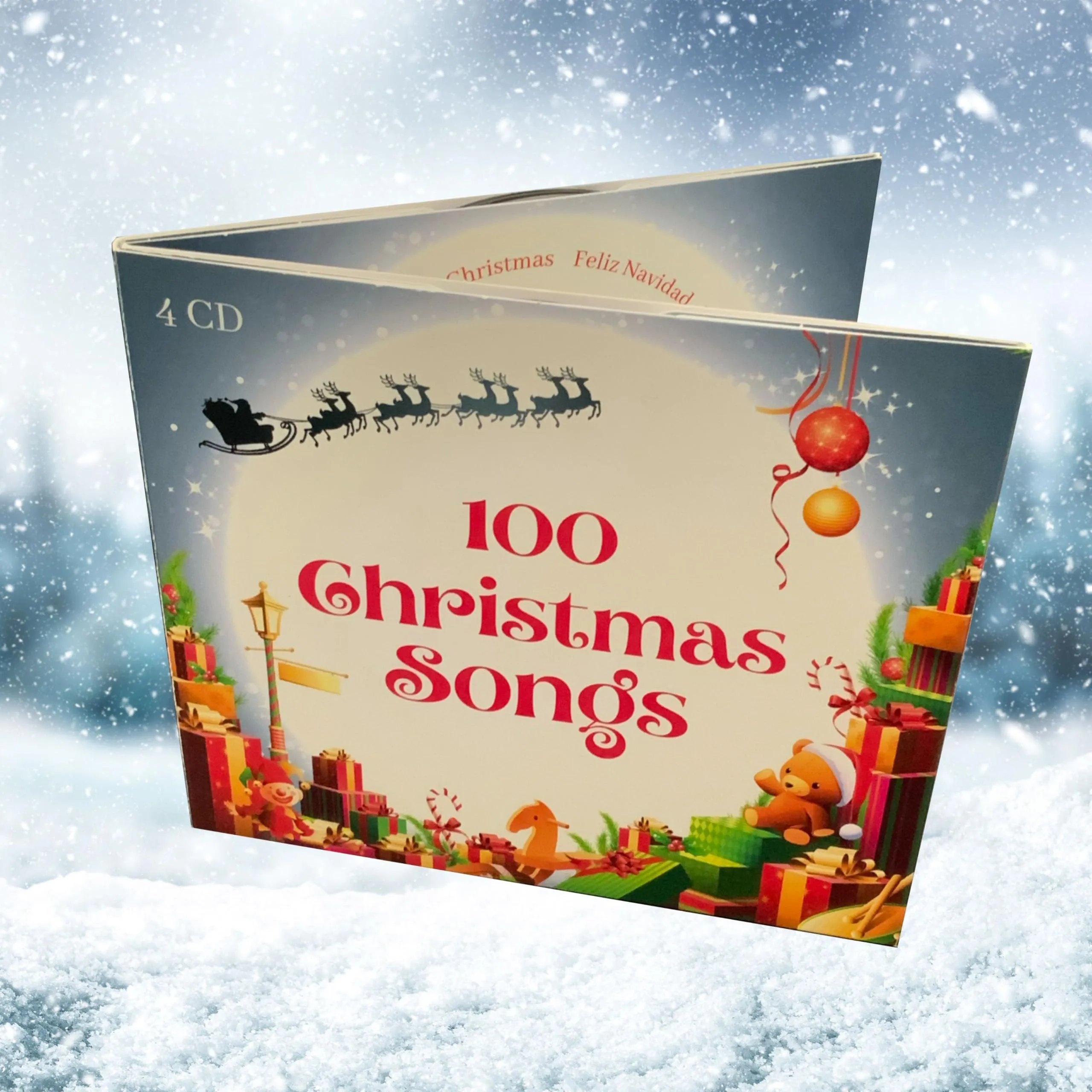 100 Christmas Songs - 4 CD - Le più belle Canzoni di Natale