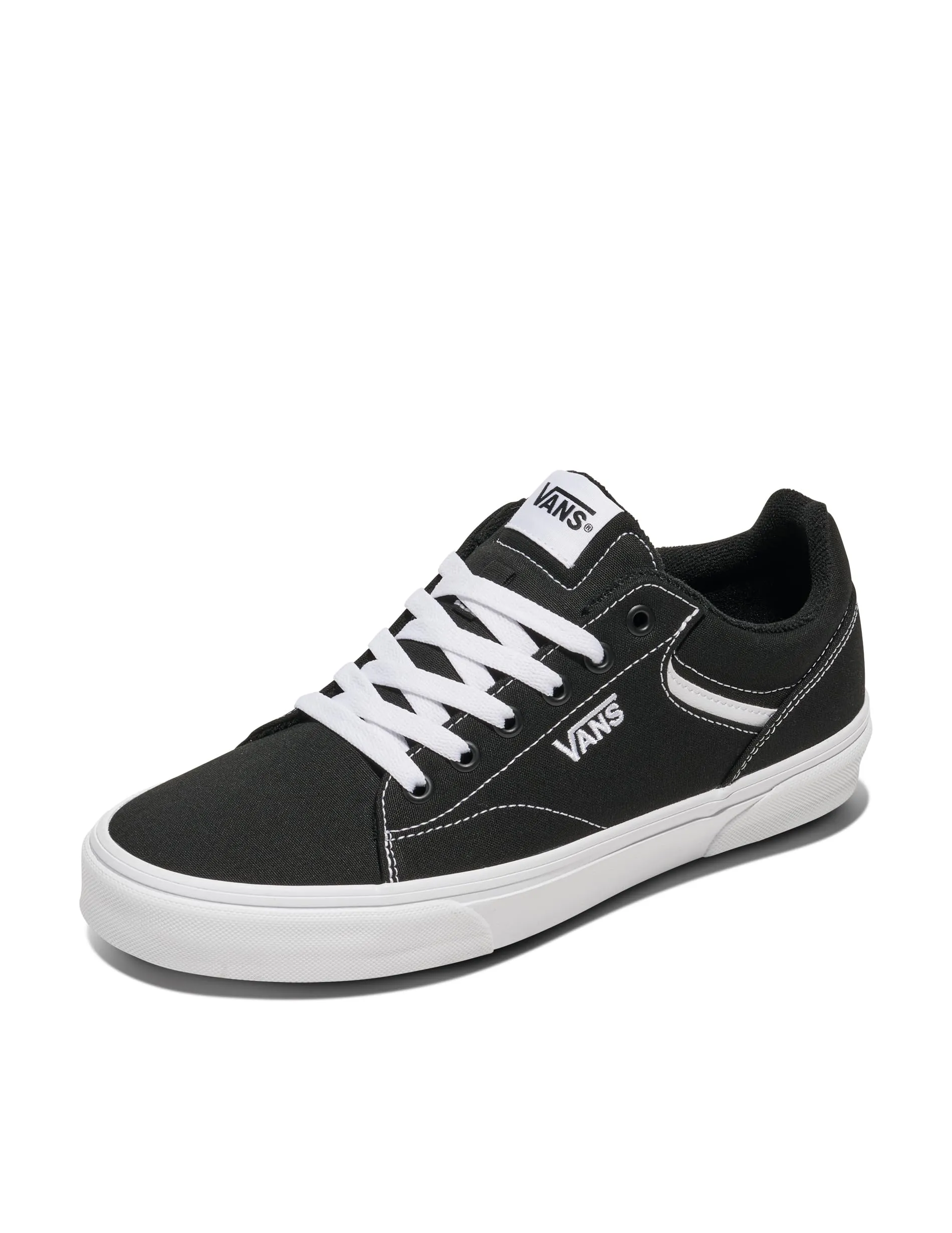 Vans Seldan - Sneaker Uomo in Tela, Nero/Bianco, 41 EU