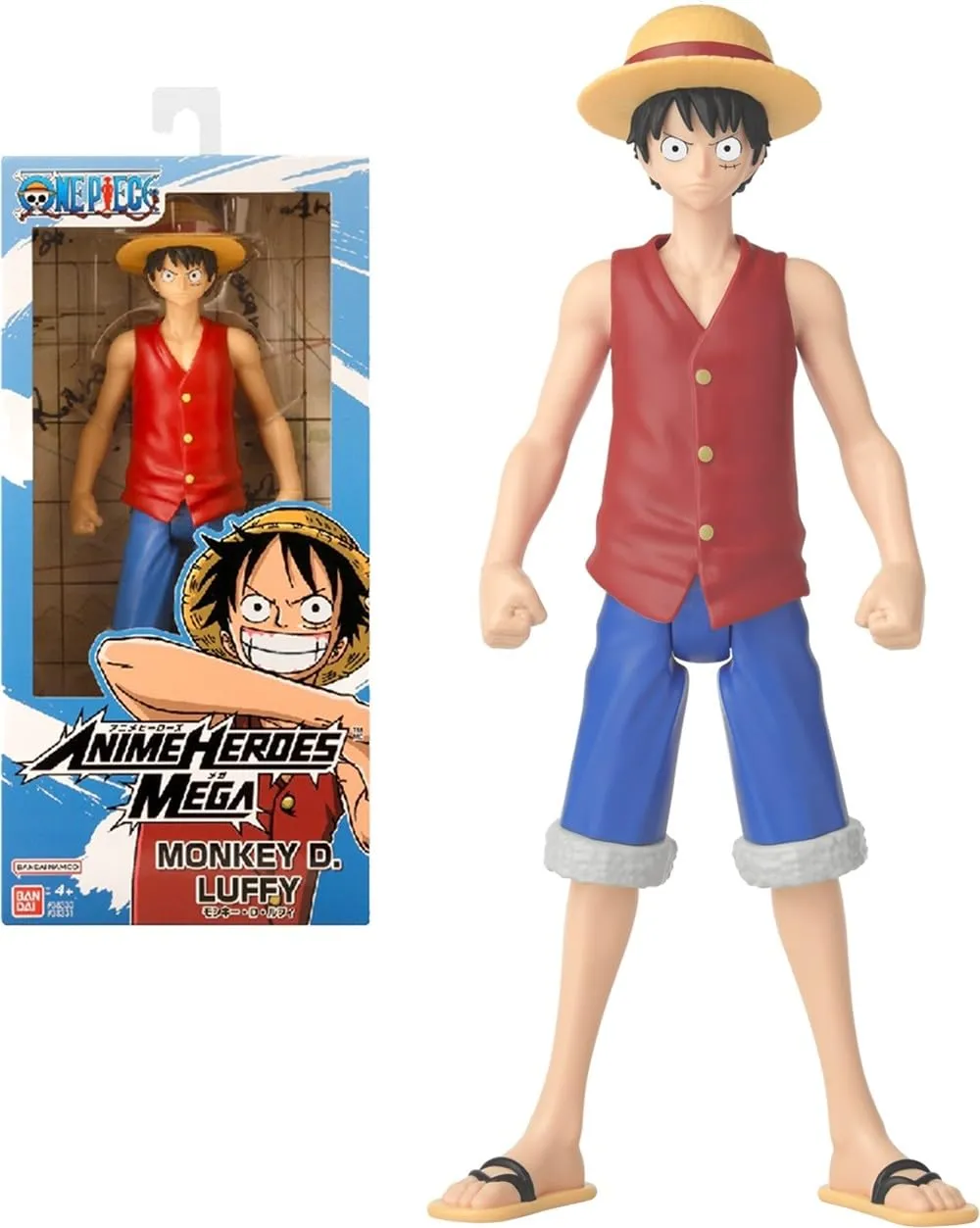 Bandai - Anime Heroes Mega - One Piece - Action figure Luffy 30cm