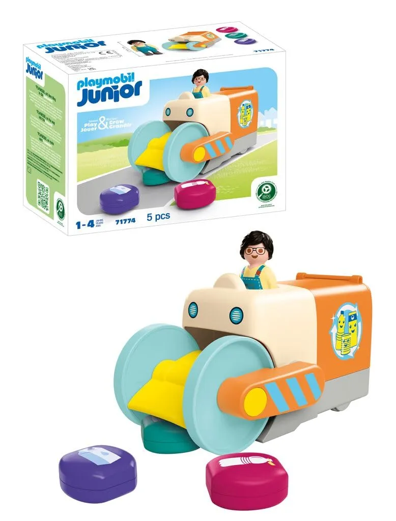 PLAYMOBIL Fun Garbage Collection Vehicle - Camion della Raccolta Rifiuti Divertente