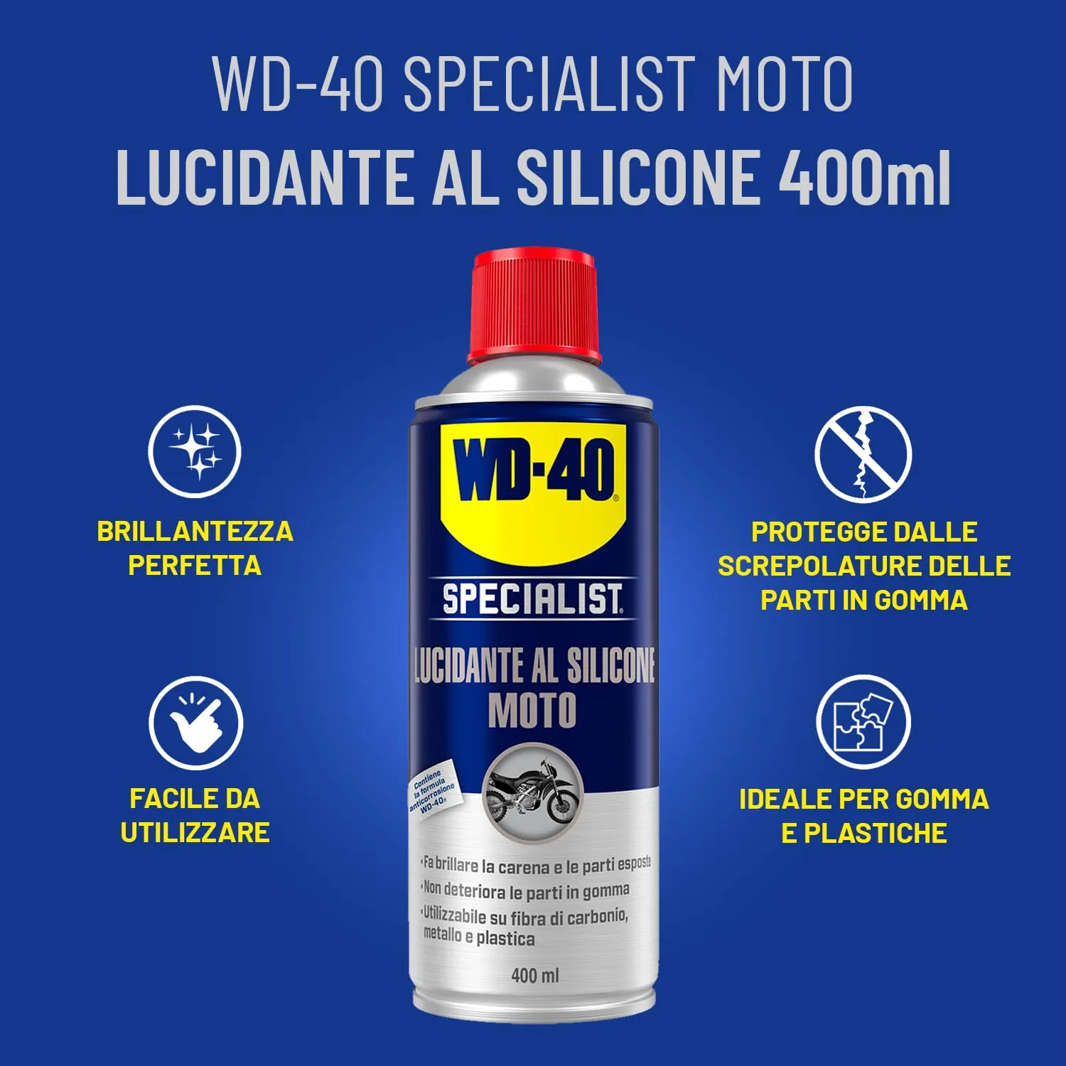 WD-40 Specialist Moto Lucidante al Silicone