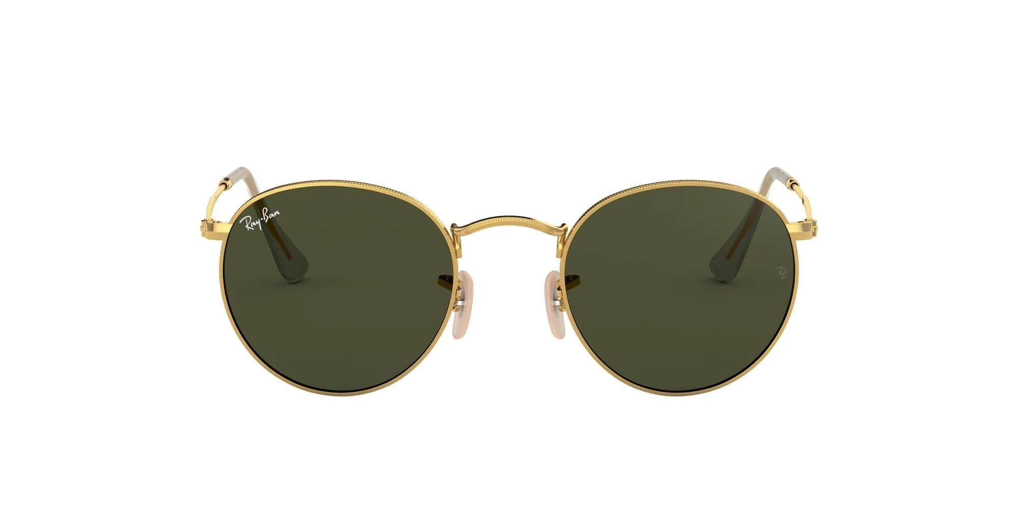 Ray-Ban RB3447 Round Metal Green Classic Unisex Sunglasses