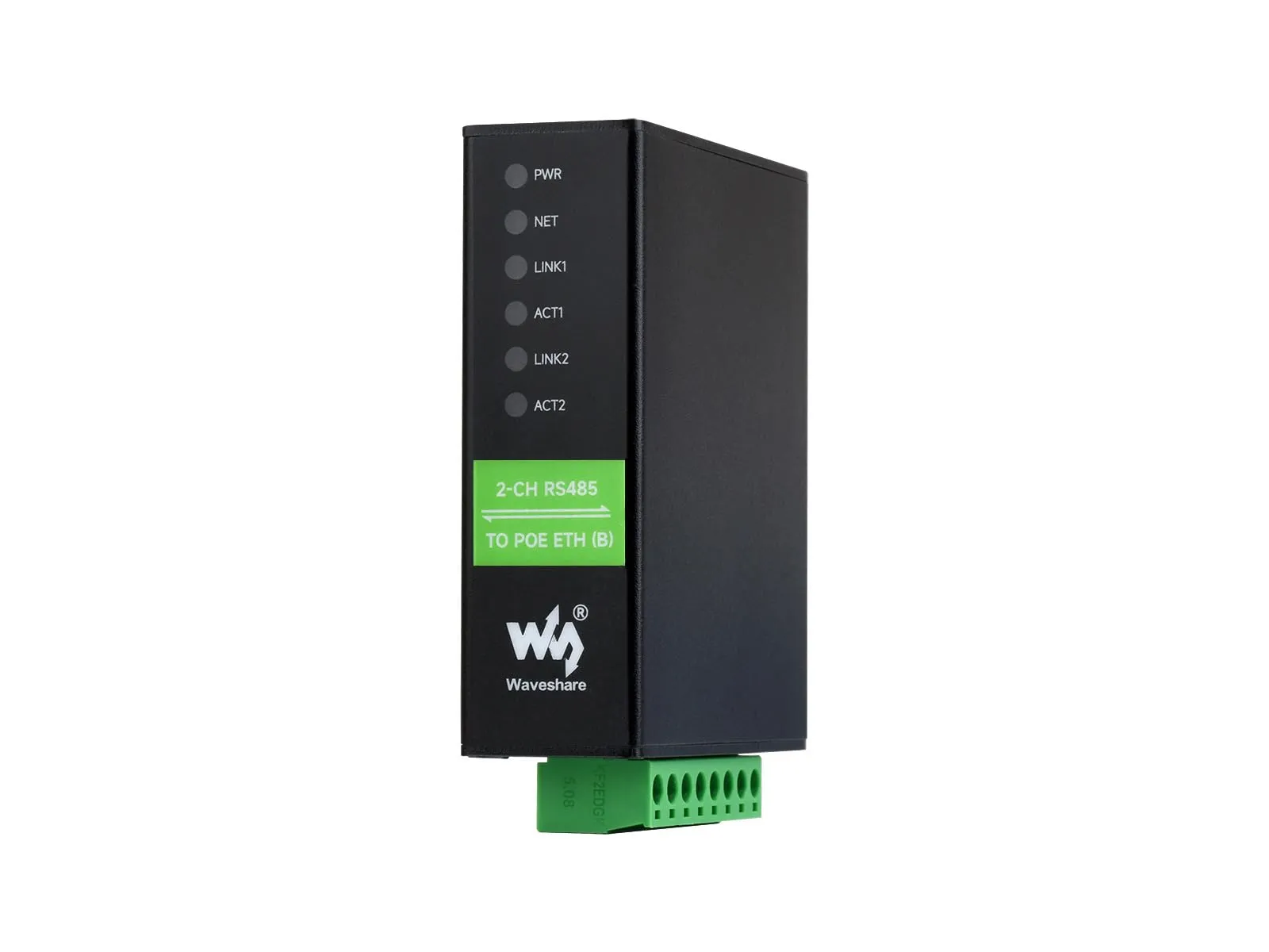 Waveshare 2-Ch RS485 To POE Ethernet Serial Server