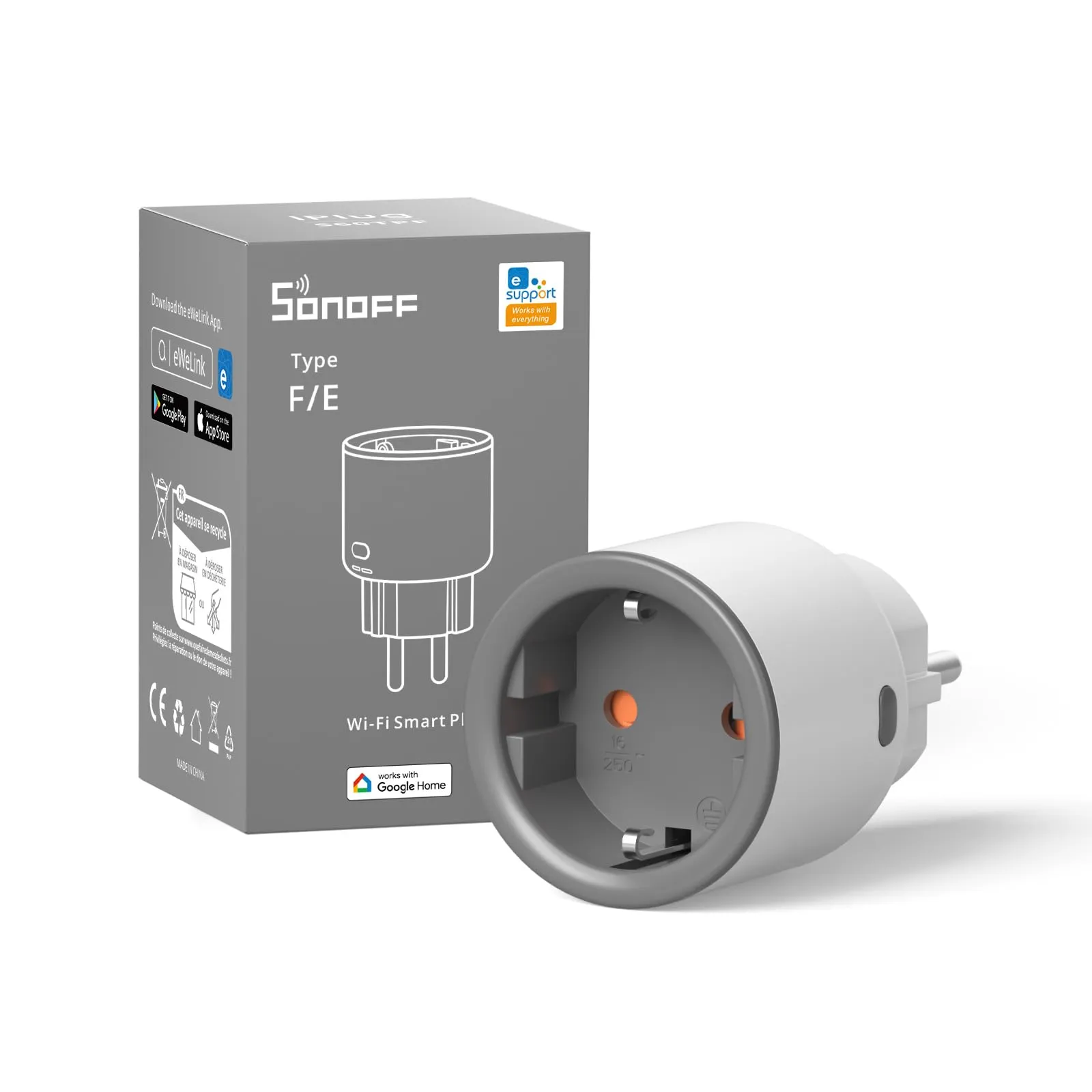 SONOFF S60TPF Presa Smart WiFi 16A con Monitoraggio Energetico