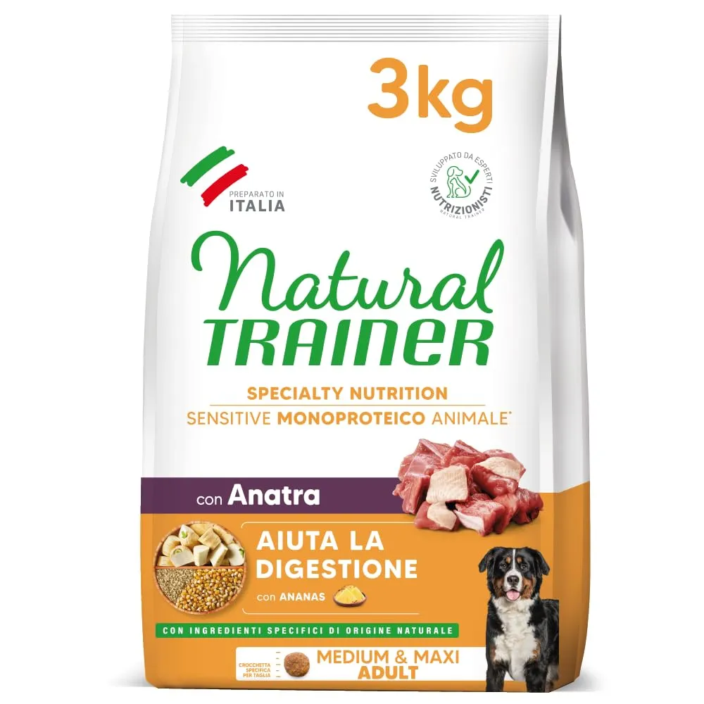 Natural Trainer Sensitive No Gluten Anatra Adult Medium/Large 3kg