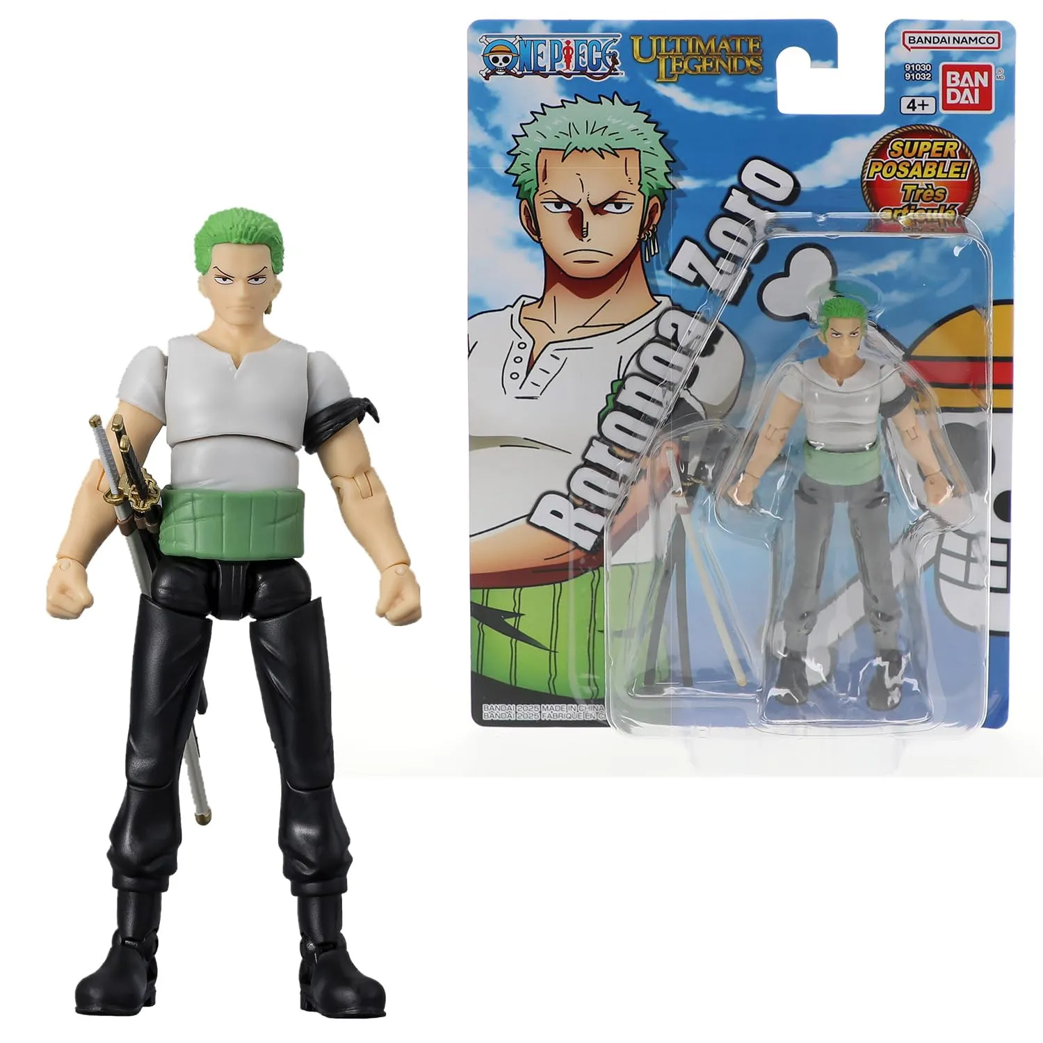 Bandai - Ultimate Legends HD - Figurina One Piece 12 cm - Roronoa Zoro