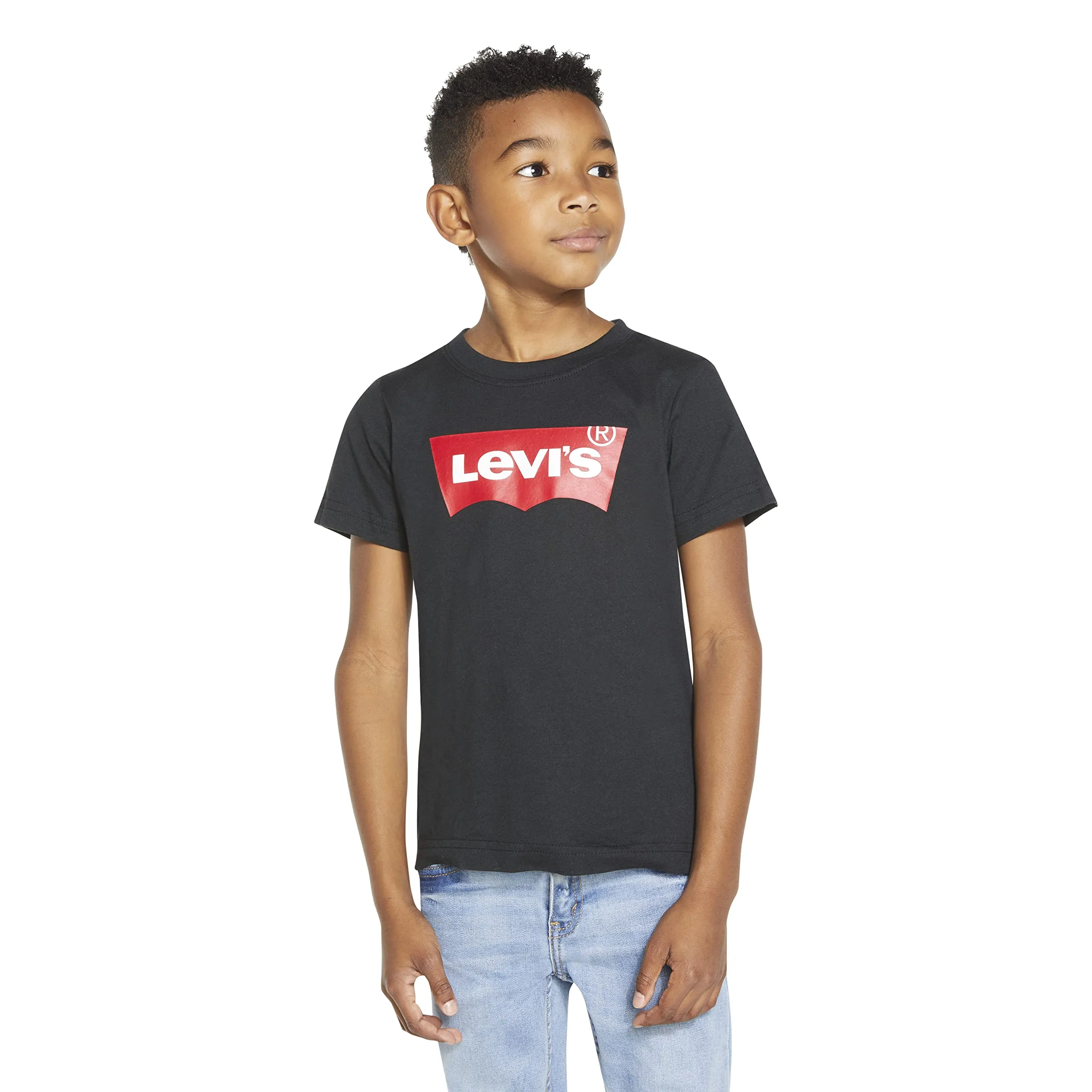 Levi's LVB Batwing Tee T-Shirt, Nero (Black), 8 Anni Bambini e Ragazzi