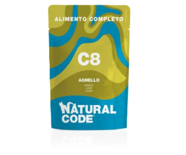 Natural Code Gatto Adulto C8 Agnello - 12 x 70g
