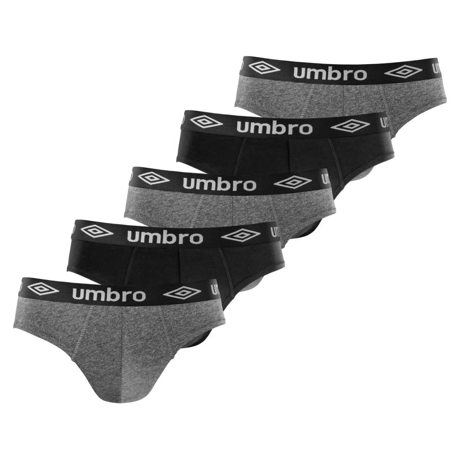UMBRO Slip Uomo Cotone 100% - Set da 5