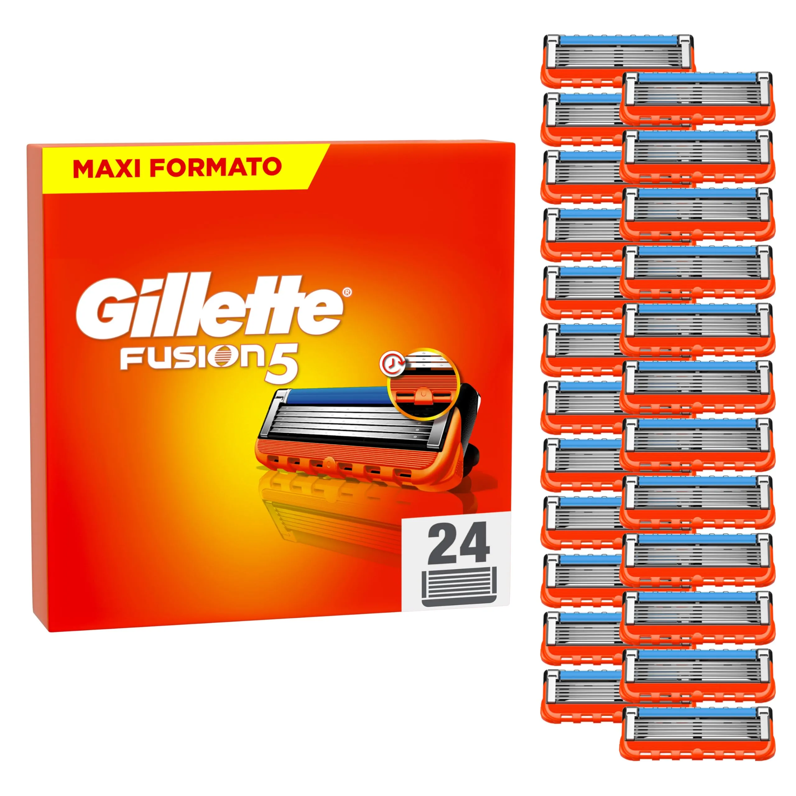 Gillette Fusion5: 24 Lamette di Ricambio per una Rasatura Impeccabile