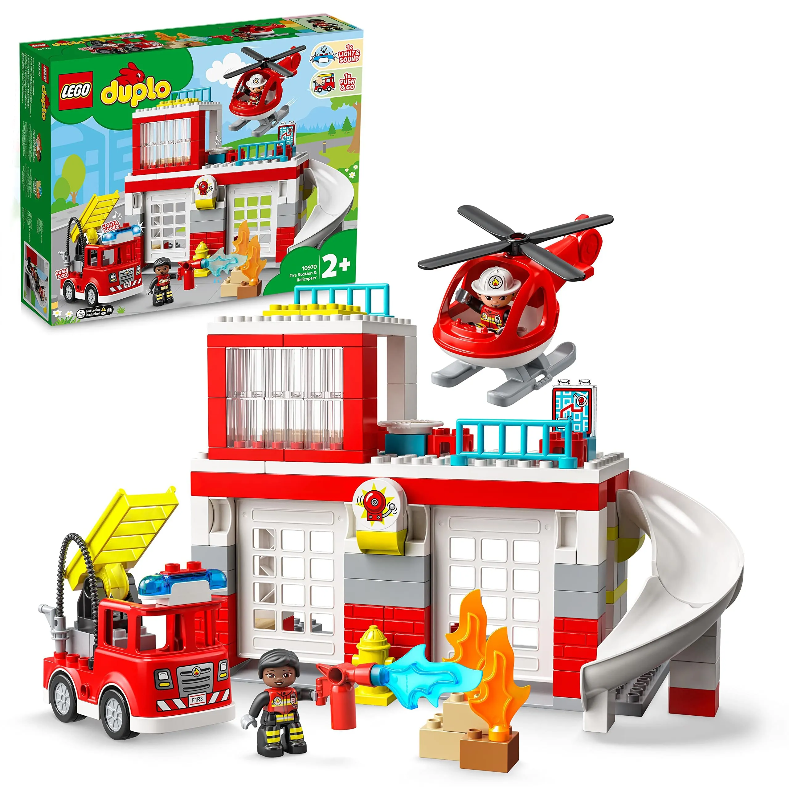 LEGO DUPLO Caserma dei Pompieri ed Elicottero 10970