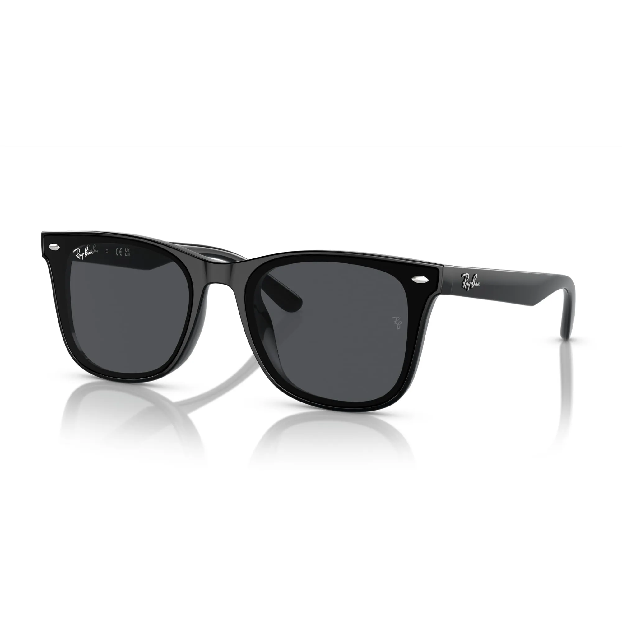 Ray-Ban 0F6965J: Occhiali da Sole Unisex - Grigio Scuro, Calibro 65