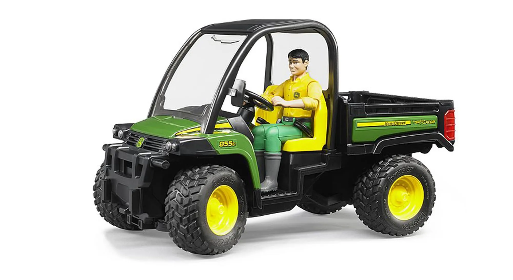 Bruder 02490 - John Deere Gator XUV 855D con conducente