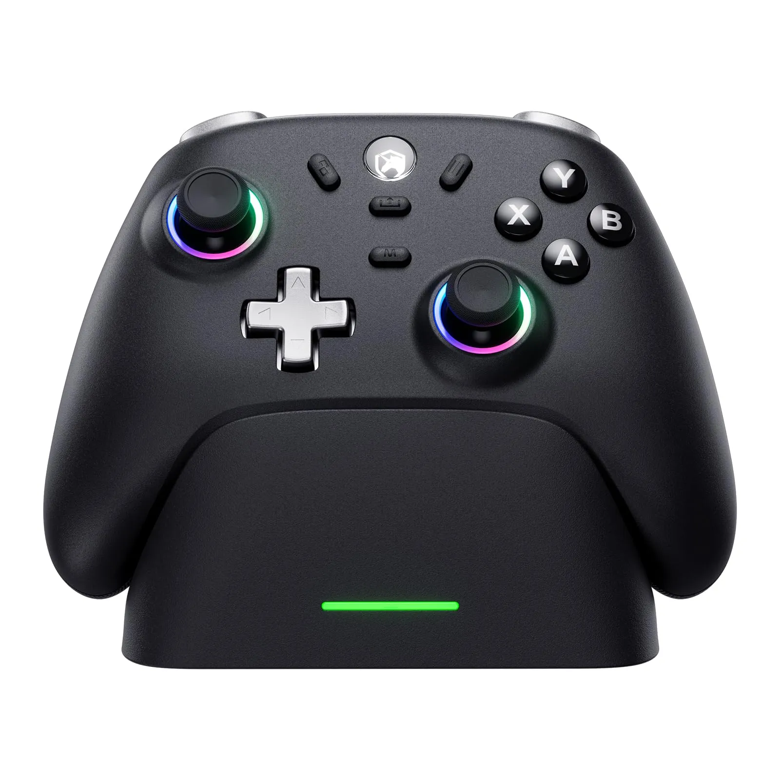 Controller Gaming Wireless con Base di Ricarica, Joystick Hall e Tripla Connessione