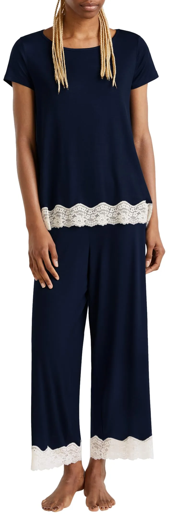 United Colors of Benetton Maglione 3Z123M314 Donna, Blu 13c