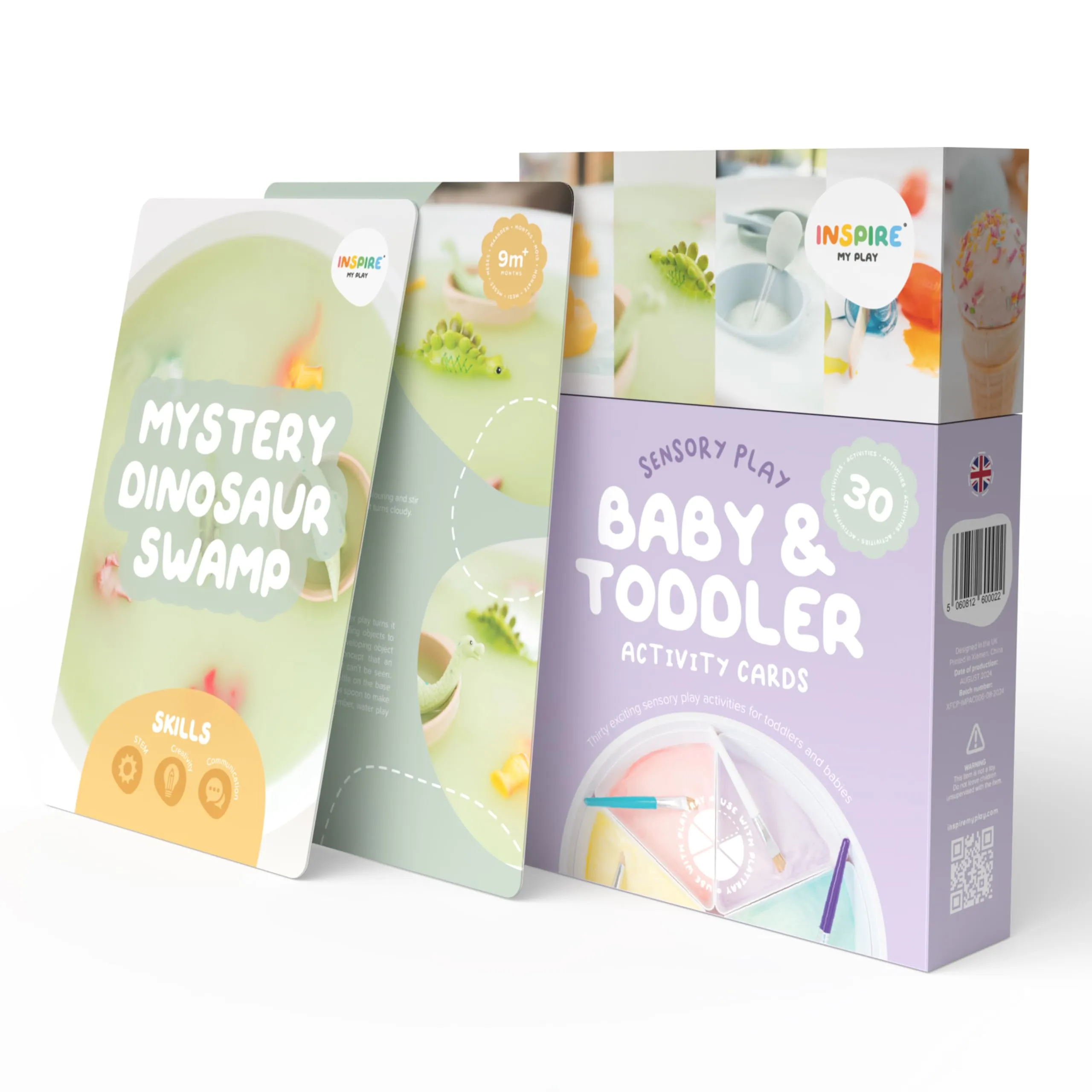 Inspire My PLAY - 30 Carte Sensoriali per Attività di Gioco per Neonati e Bambini