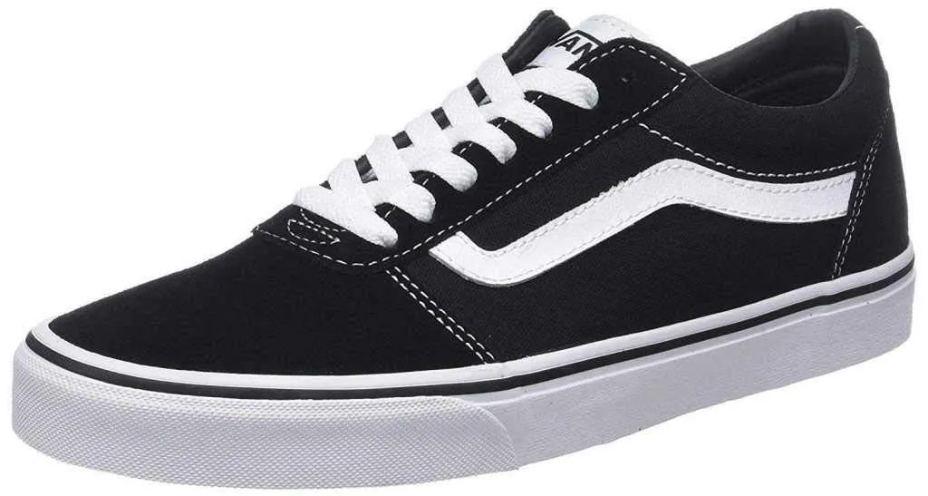 Vans Ward Sneaker Uomo Suede Canvas Black White