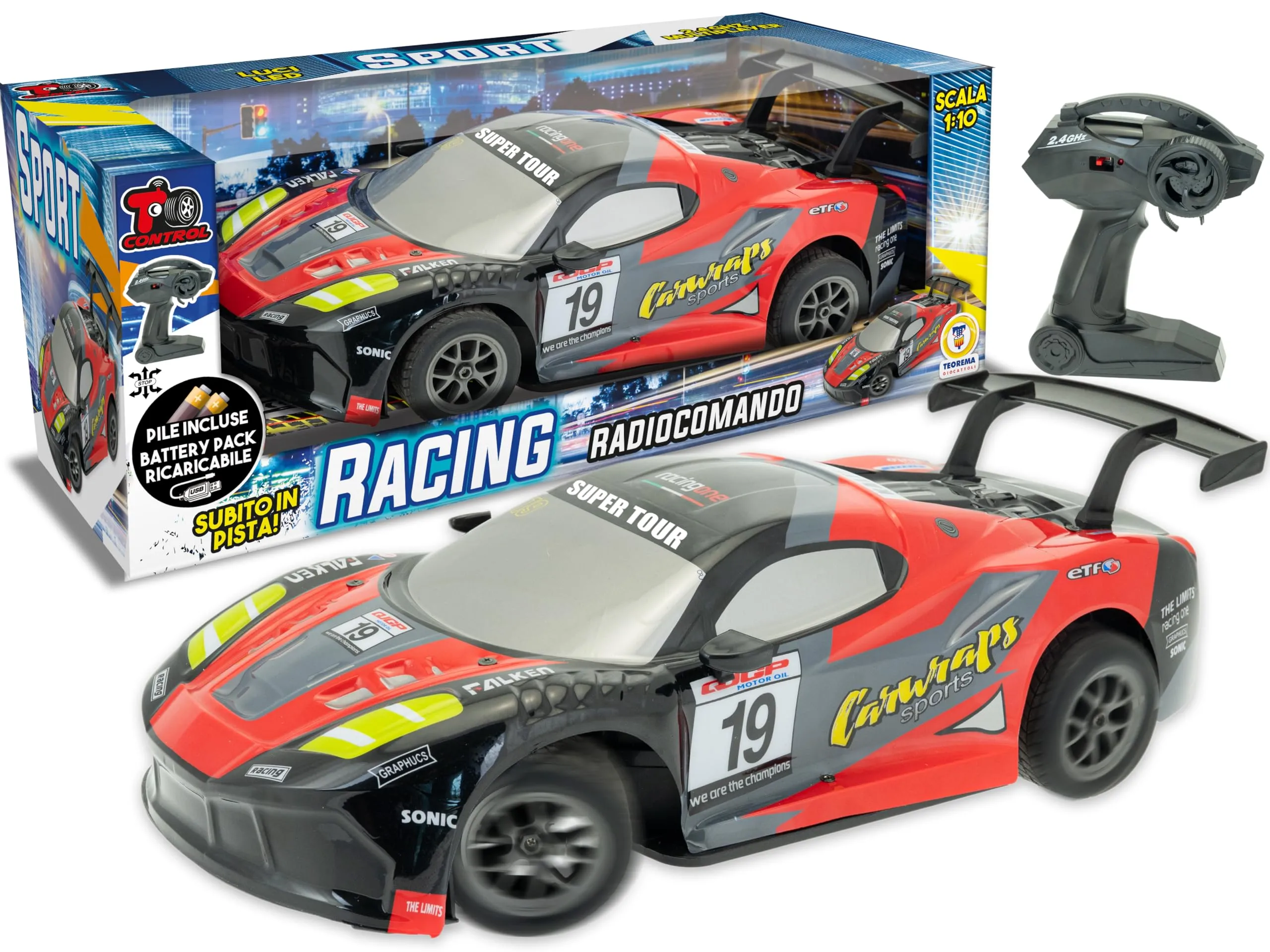 Teorema Giocattoli Macchina Telecomandata Racing Scala 1:10