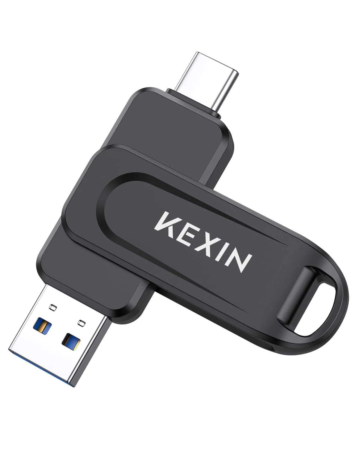 KEXIN Chiavetta USB 3.0 128GB Type-C e USB-A Girevole