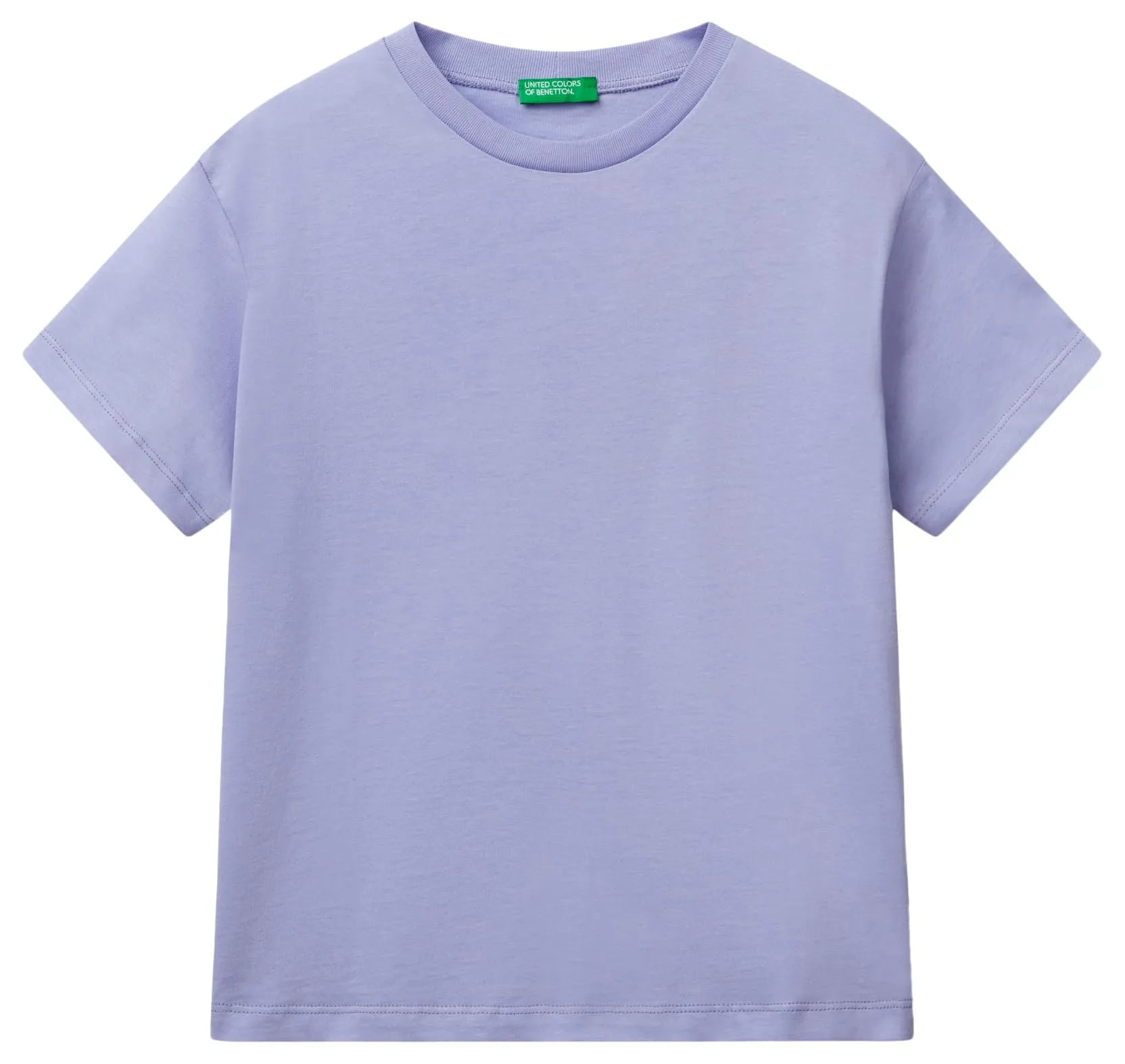 T-Shirt Manica Corta United Colors of Benetton in Jersey Organico con Stampe