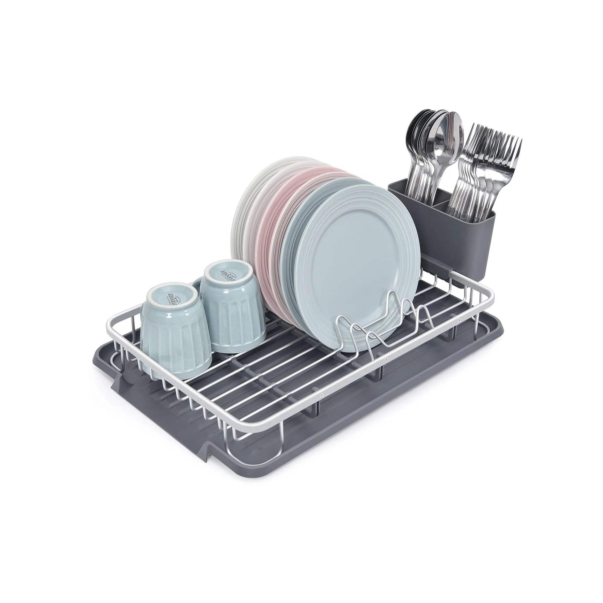 Amig Scolapiatti Ezzik Grigio Alluminio/Plastica