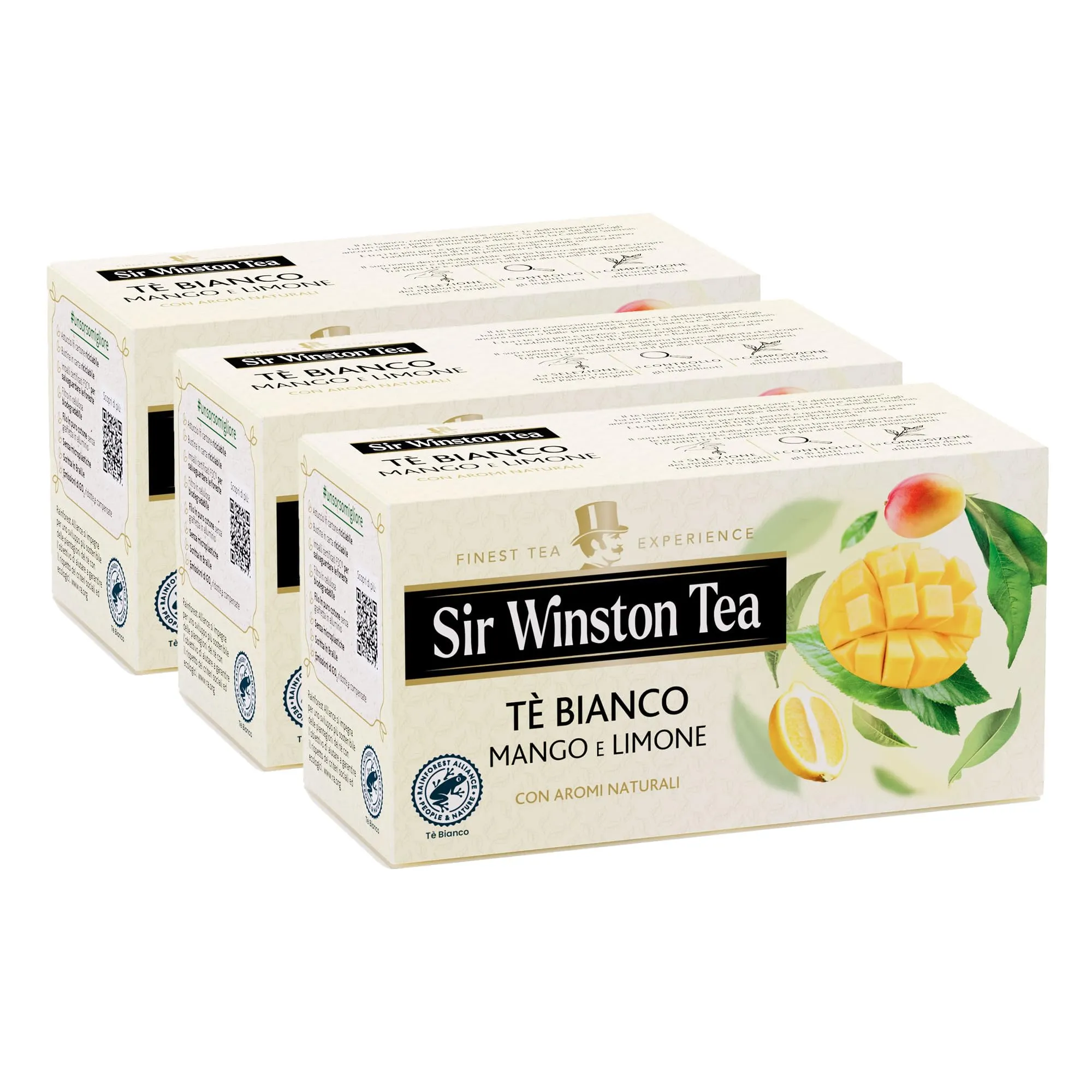 Sir Winston Tea - Tè Bianco Mango e Limone - 60 Filtri