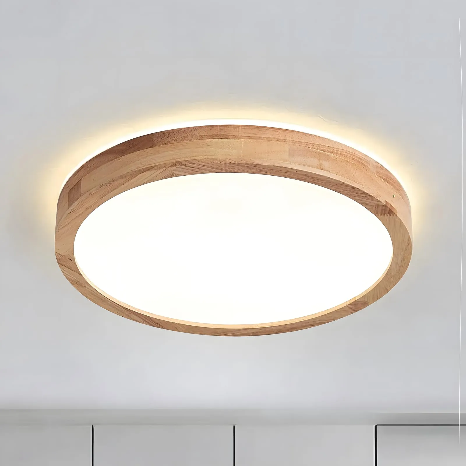 Plafoniera LED in Legno Naturale WayLuoung