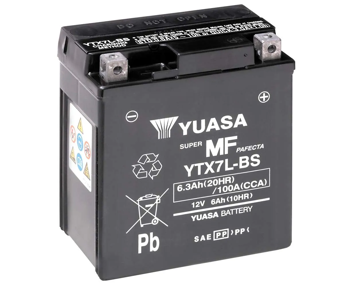 Batteria Moto Yuasa YTX7L-BS Senza Manutenzione
