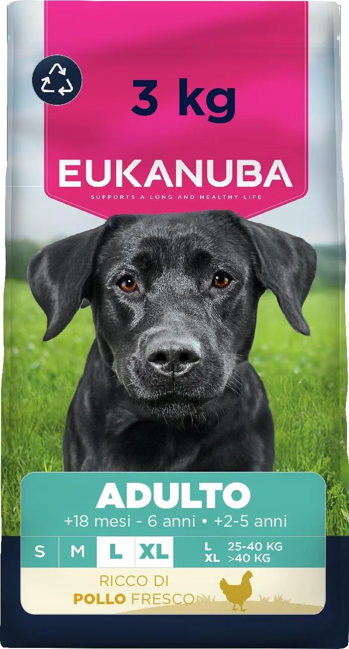 Eukanuba Adult Large Breed Pollo Fresco - Alimento Secco per Cani di Taglia Grande
