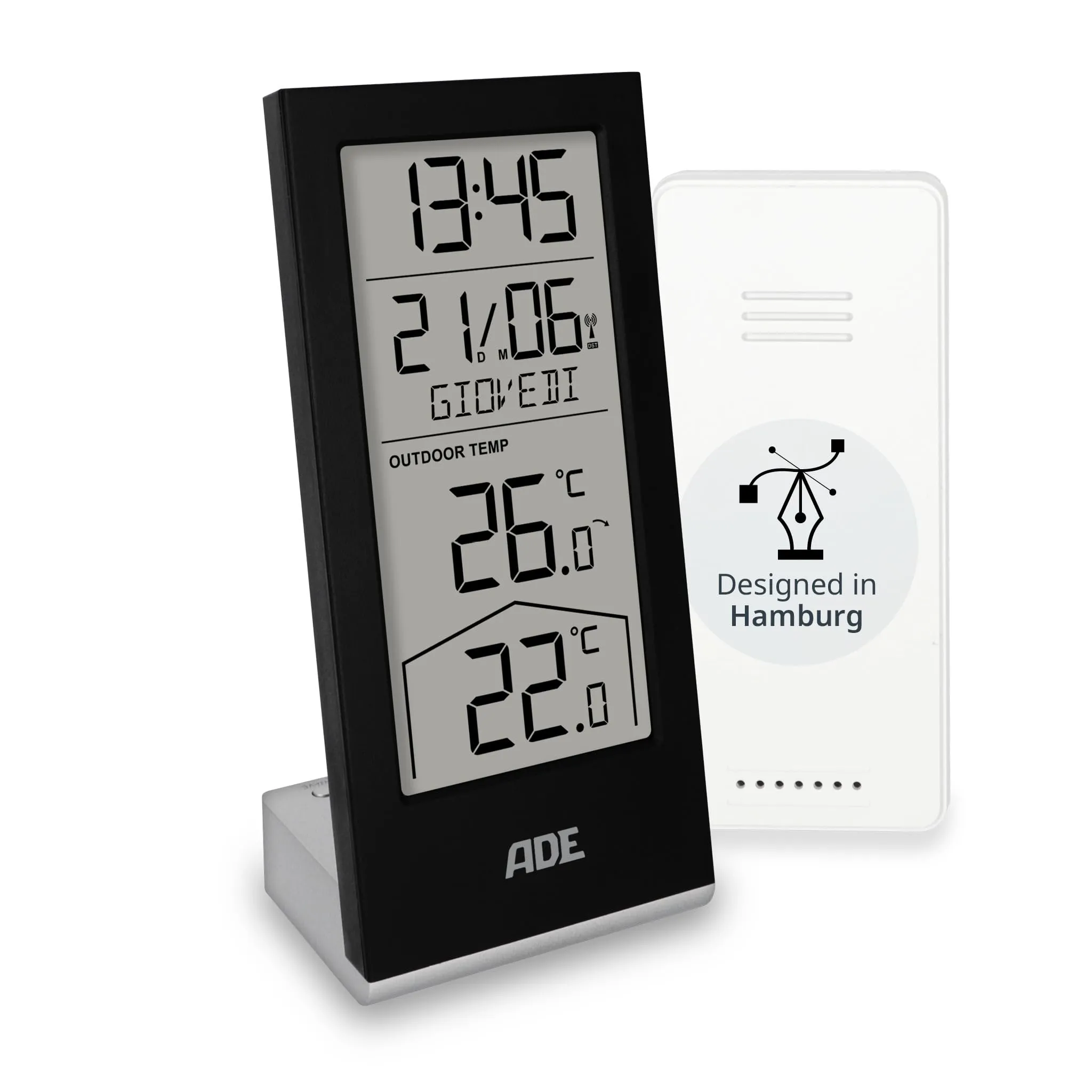 ADE WS2324 Termometro Wireless con Sensore Esterno