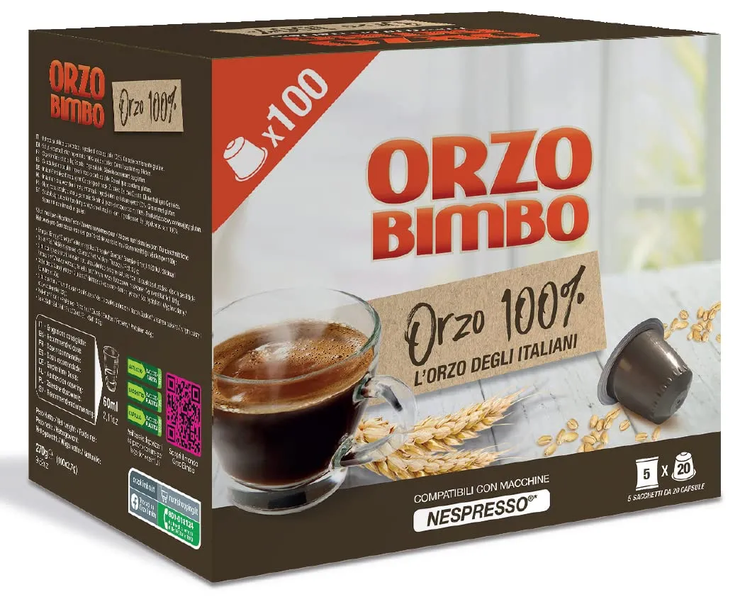 Orzo Bimbo Capsule Compatibili Nespresso 100pz