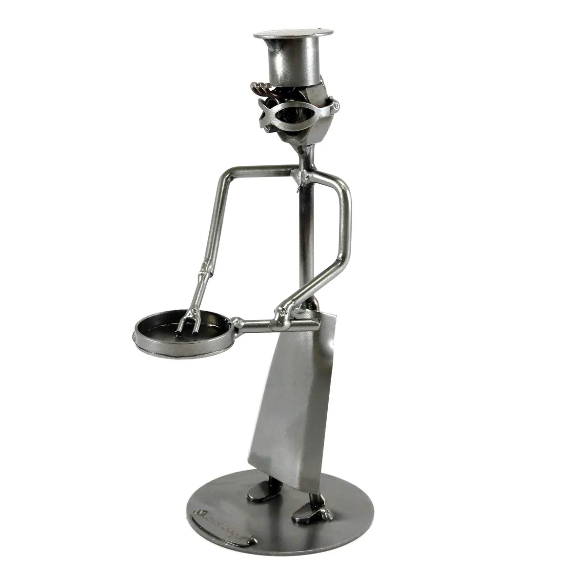 Scultura Cuoco Chef in Metallo - Metal Idea