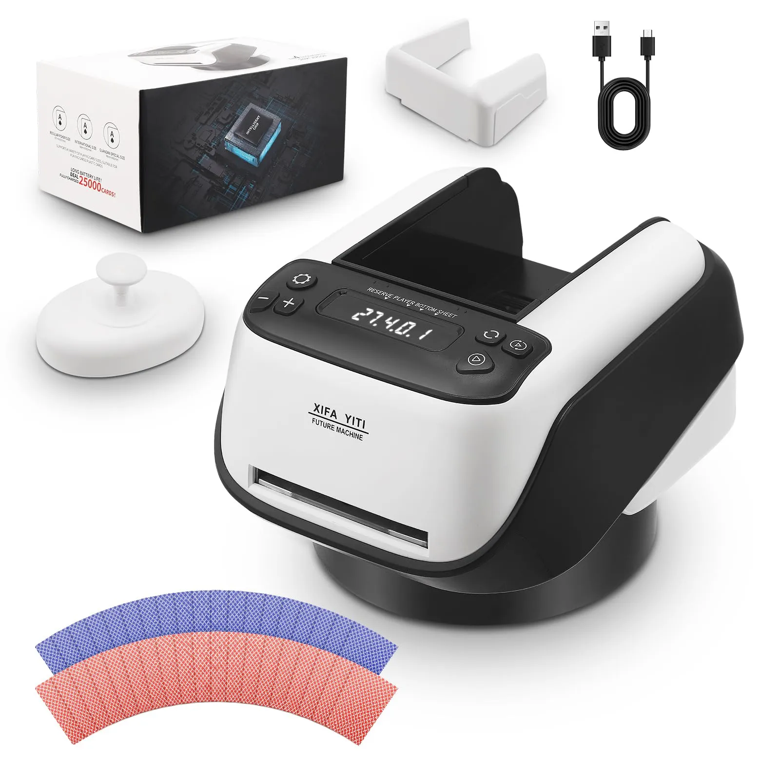 GJCrafts Distributore Automatico di Carte per Poker, UNO e Altri Giochi