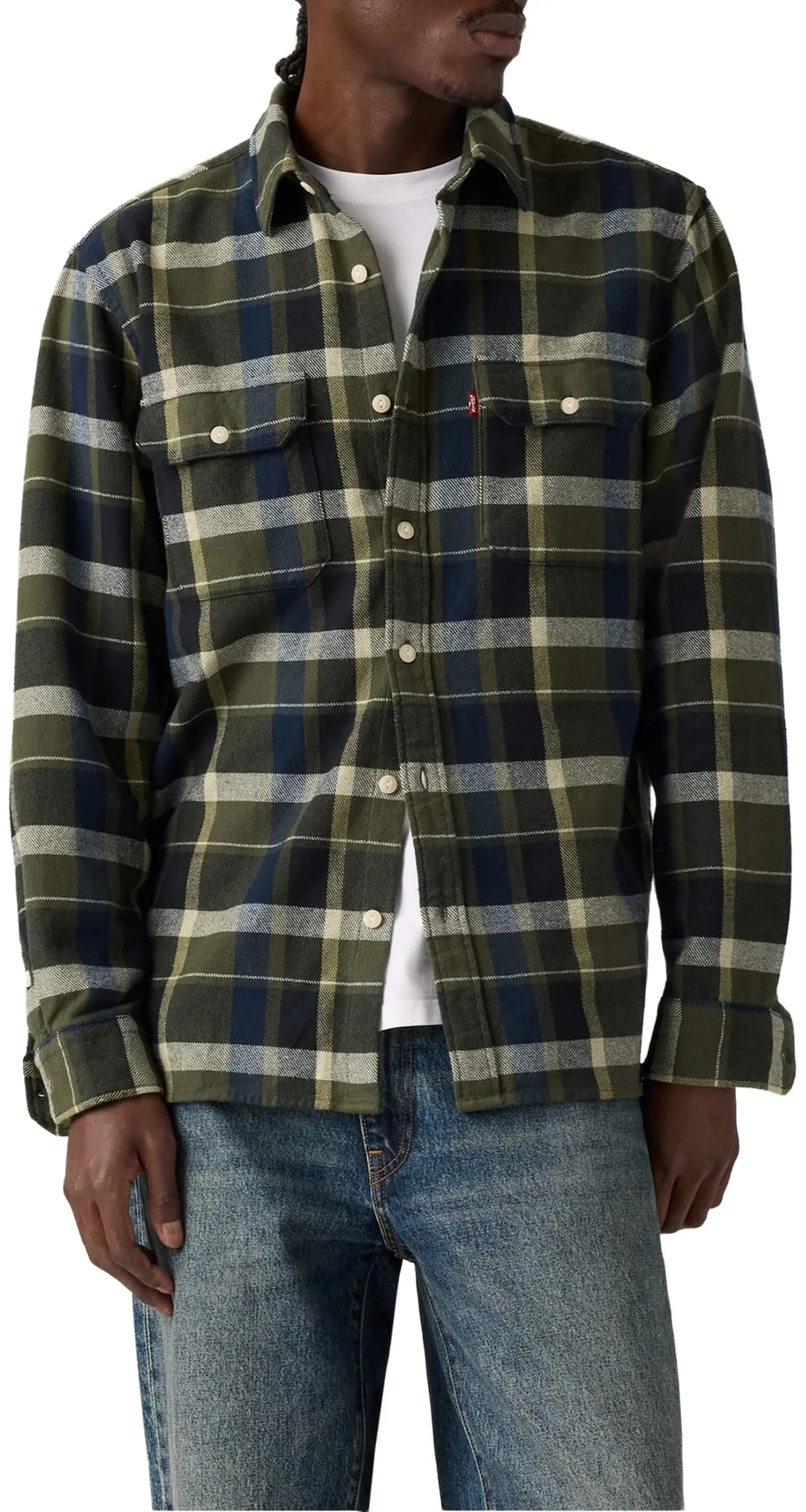Levi's Jackson Worker Camicia Button-Down, Medina Plaid Deep De
